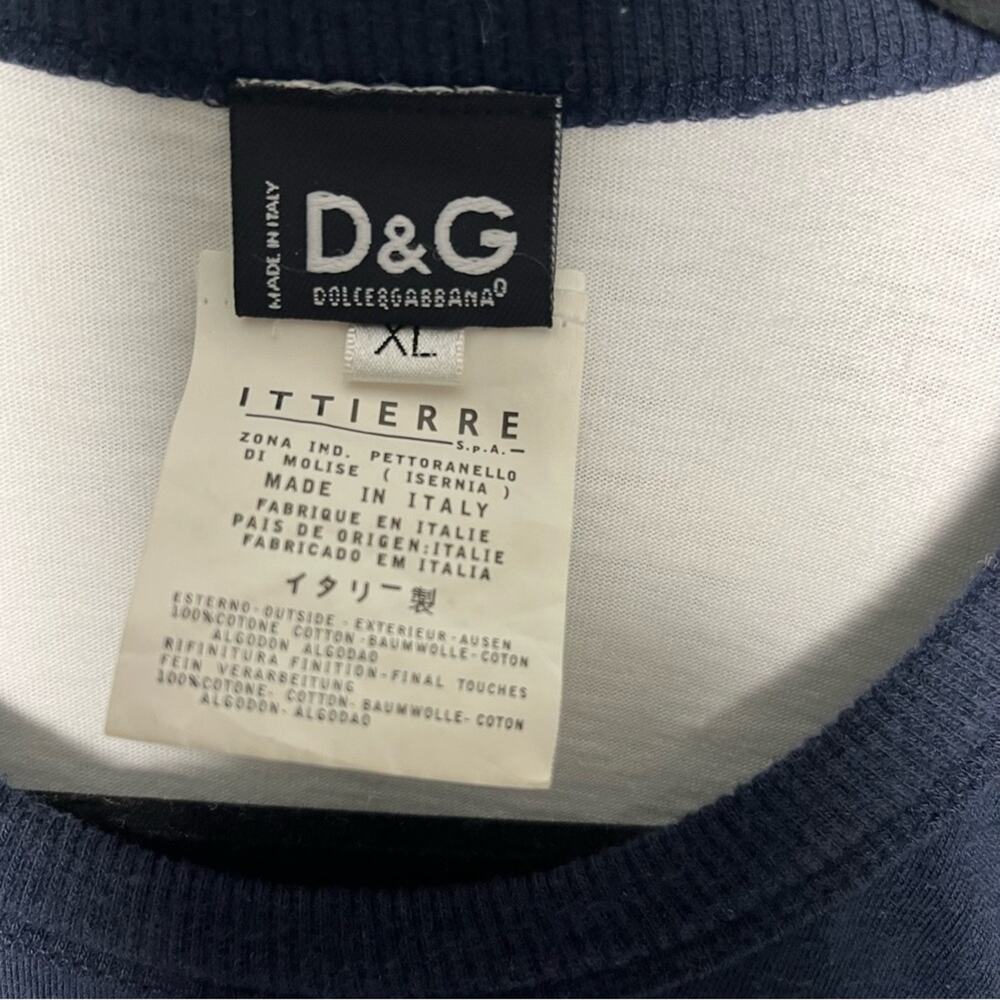 Dolce & Gabbana Never Mind The Fashion Punk Glitter D&G T Shirt Women’s Size XL - Picture 4 of 7